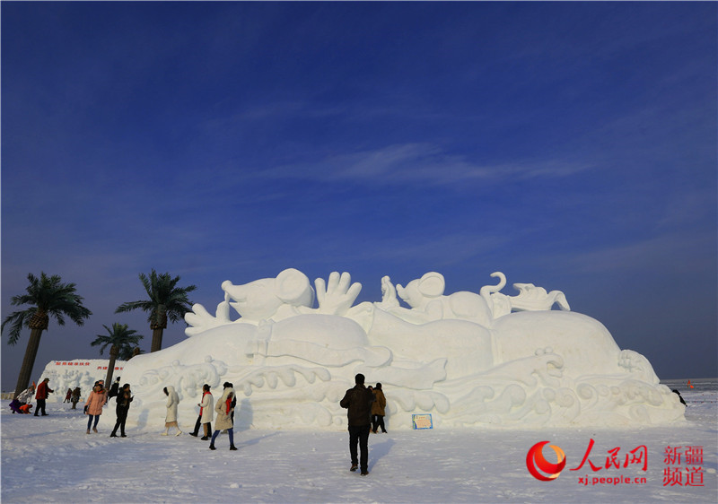 新疆博湖：冰雪季游客暢享冰雪樂趣（組圖）【7】